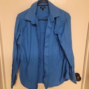 ~ Apt. 9 Mens blue full button down dress shirt